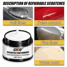 GKW 專業級汽車刮痕修復蠟－快速拋光恢復鏡面光澤｜可用海綿或布輕鬆擦拭｜適用於汽車、卡車、SUV、摩托車、船隻與露營車漆面｜有效淡化淺層刮痕｜持久亮澤光澤 - 55毫升+海綿 - 查看 8