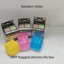1pc Squishy Glitter Filled Stress CubeToy, Glow-In-The-Dark Slow Rebound Soft Goose Toy, Stretchable Squeeze Stress Relief Toy Suitable For Teens And Adults, Cute Animal Stress Relief Toy To Relieve Anxiety - Multicolor - View 5