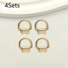 2/4/6/8/10Sets Gold/Silver/Gunmetal Black D-Ring Lobster Clasp, Suitable For Handbags And Crossbody Bags - Wallet Chain Accessories, No Tools Included, Wallet Making, DIY Wallet Making - Multicolor - View 22