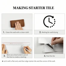 4/10/20 Sheets (Thickened Design) Subway Tile Peel And Stick Wall Tile, 2D Wall Tile With Commercial Grade Adhesive For Kitchen Bathroom Laundry Room, Size 11.56"X8.38" - White - A - View 4