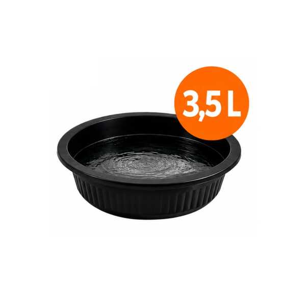 Bacia 3,5L Resistente Lavanderia Limpeza Organização Plástica Redonda
