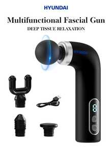 HYUNDAI Wireless Handheld Back Massager - Quiet - Full Body Massage Device Suitable For Women, Sports Recovery And Deep Relaxation - Black - View 1