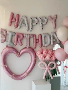 13件組生日快樂橫幅鋁箔氣球，生日派對裝飾氣球 - 查看 8