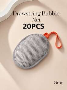 1pc Frosted Mesh Cleaning Bag, Portable Foaming Bath Scrub Net Bag, Handmade Soap Mesh Bag, For Deep Cleaning And Rich Lather - Multicolor - View 19