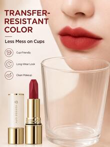 voodoo city Tri-Color Lipstick Matte Lipstick Long Lasting Velvet Lip Color, Smooth Non-Sticky Lip Makeup, High Pigment Nude Red Lipstick For Daily Wear, Office, Date, Party & Travel-02 - 02# - View 6