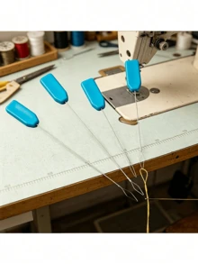 Juego de 1/3 piezas de enhebradores de máquina de coser, material de acero inoxidable, herramienta de enhebrado rápido de alta precisión, tamaños grande, mediano y pequeño disponibles, apto para múltiples modelos de máquinas de coser, fácil de usar, duradero, incluye guía de enhebrado - multicolor - Ver 8