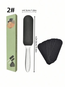 Stainless Steel Foot Callus Remover With 10 Replacement Pads, Professional Foot Care Tool For Removing Dead Skin And Calluses, Includes Electric Foot Grinder Accessory And Manual Foot Scraper, Smooths Feet In Seconds, Suitable For Home Foot Spa, Beauty Salon And Travel, Ideal For Diabetic Patients, Athletes And Elderly Foot Care, Perfect Gift For Mother's Day And Valentine's Day - Multicolor - View 13