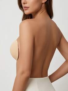 Mango-förmiger Silikon-Klebe-BH, trägerloser unsichtbarer Push-Up-BH, abnehmbare transparente Träger, unverzichtbar für Hochzeitskleid, Abendkleid und tief ausgeschnittene Tanktops, starker Lift und Anti-Sagging, weich und wiederverwendbar, sexy Hochzeitsfeier-Essential, atmungsaktiv und sanft für empfindliche Haut, natürlich unsichtbar und nahtlos - Verschiedenfarbig - Übersicht 4