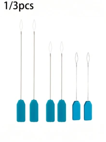 Juego de 1/3 piezas de enhebradores de máquina de coser, material de acero inoxidable, herramienta de enhebrado rápido de alta precisión, tamaños grande, mediano y pequeño disponibles, apto para múltiples modelos de máquinas de coser, fácil de usar, duradero, incluye guía de enhebrado - multicolor - Ver 11