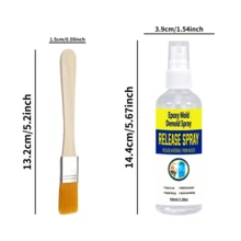 耐熱脫模噴霧，適用於 DIY 樹脂手工藝，易脫模不沾噴霧 - 白色 - 查看 3