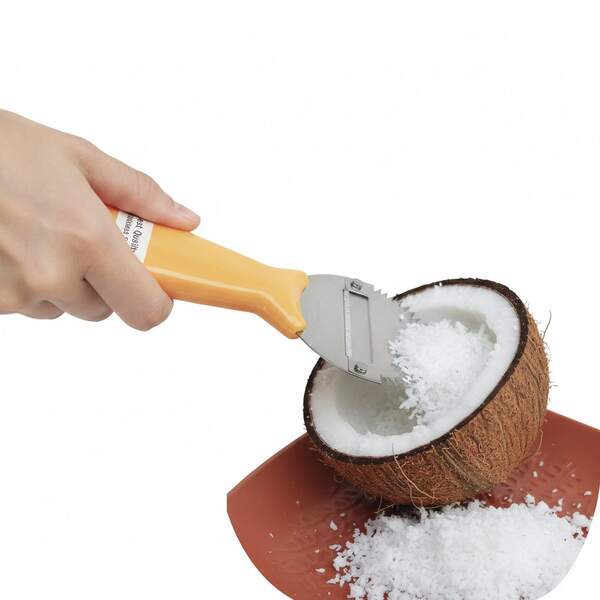 1Pcs Coconut Meat Remover – Stainless Steel Coconut Scraper Tool For Kitchen, Baking, Smoothie, And Party Desserts