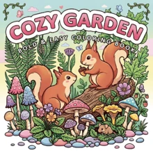 Rabbit Garden 學生著色本，24頁可愛溫馨插圖，提升心情，適合送給朋友的生日禮物，著色活動，返校季，7.9x7.9 英吋，附紙墊 - 兔子花園 - 查看 1