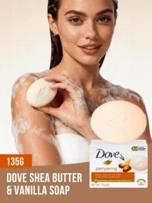 Dove 乳木果油與香草美容皂 90g，含 1/4 保濕乳霜，溫和清潔，泡沫濃密豐盈，保濕補水不乾燥，適用於臉部、身體與手部洗滌，適合所有膚質 - 135g 乳木果&香草 - 查看 11