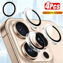 XINHONGYU 4片超清晰鋼化玻璃相機鏡頭保護貼，適用於Duo-Phone 17 Pro Max，9H硬度鋼化玻璃，高清晰透明，相容於 16 Pro Max、16e、17 Air、14、13、12、11、15 Pro、14 Pro，完美貼合，耐刮損，相容於手機殼 - 無色 - 查看 8