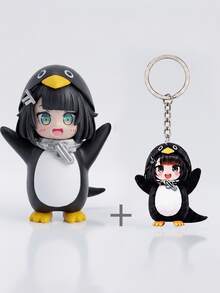 Figur Penguin Lucu Gugugaga, Dekorasi Meja yang Menggemaskan, Hadiah untuk Pecinta Game Kartun - MultiWarna - View 15