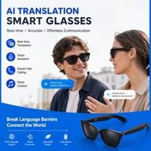 SENBONO AI Translation Smart Glasses, Supports High-Definition Audio, Music Playback Control, Hands-Free Calling, Built-In Microphone, Convenient For Listening To Music And Managing Calls, Fashionable Glasses - View 5