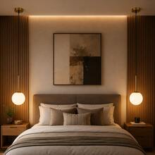 1/2pcs Nordic Minimalist Sphere Single-Head Pendant Light, Creative Decorative Lamp, E27 Lamp Base, Suitable For Dining Room, Bedroom, Entryway, Hallway (Bulb Not Included) - Gold - View 2