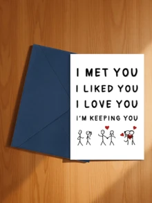 1/2pcs "I Love You, Love You, Cherish You" Anniversary And Love Celebration Greeting Cards - A - View 23