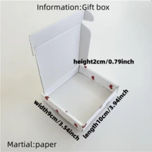 10Pcs Fashionable And Simple Color Printed Love Bow Airplane Box Packaging Box, Gift Accessory Packaging Box, Gift Packaging Box Express Box, Wedding And Holiday Gift Packaging Box, Suitable For Holiday Gift Giving And Daily Use - Multicolor - View 9