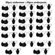 60pcs Women's Disposable Set, Comfortable Underwear, SPA Top, Bra, Camping, Outdoor, Travel Essentials - 30 Bra + 30 Underwear - View 7