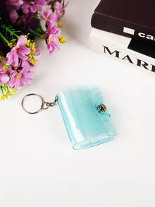 1Pc Mini 2-Inch Inset Photo Album With Keychain,ID Photo Graduation Card Storage Album,Portable Pocket Picture Holder For Photo Collecting,Gift - Multicolor - View 10