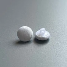 10/20/30/40/50/60 piezas Botones de tela hechos a mano, base de plástico, diámetro 1cm/0.39in, perfectos para vestidos de novia y vestidos, espalda, puños y cuellos, hechos a mano, opción ideal para diseñar vestidos de novia blancos - Multicolor - Ver 12