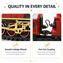 Don't Miss It! Creative Remote - Controlled Electric Toys With Flexible Operation, Inspiring Boundless Imagination. 9064B - 1 Vintage - Style Steam Spray Train Gift Box - Red - View 4