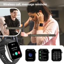 Smartwatch/Sports Watch For Men, 1.96-Inch AMOLED Display, 800mAh Battery, Bluetooth 5.3; Supports Heart Rate, Sleep, Blood Pressure, And Blood Oxygen Monitoring, Message Notifications; Features Over 100 Sports Modes; Unisex Design,Free Gifts - View 5