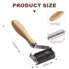Professional Pet Grooming Dematting Tool Stainless Steel Undercoat Brush For Large Medium Dogs & Cats - View 7