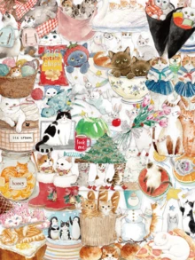 50pcs Transparent PET Cat Stickers, Cute Cat Aesthetic Stickers, Suitable For Notebooks, Stationery, Scrapbooking, Travel Art Supplies - Multicolor - View 12