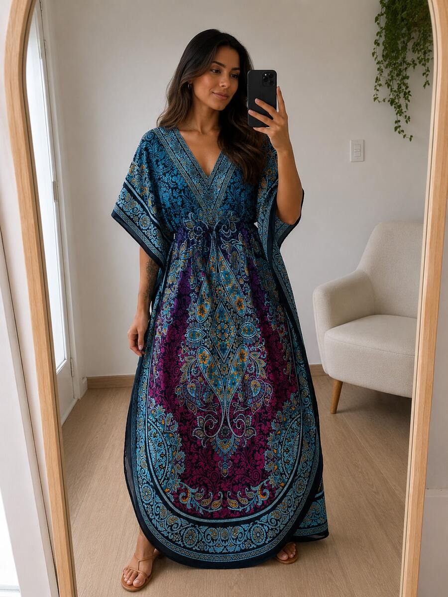 Women Long Dresses - Blue Power - View 1