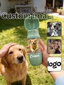 Personalized Custom Pet Dog Water Cup, Portable Pet Travel Cup, Dog Water Bottle, Cat Water Bottle, Travel Water Cup, Suitable For Small Dogs, Outdoor Walking Drinking Supplies - Multicolor - View 5