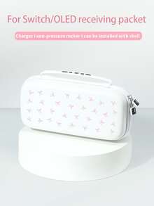 1pc Pink Bow Design Protective Case, Compatible With Switch 2nd Gen (2025), For Switch NS/Switch OLED/Lite, Suitable For Switch 2 Game Console Accessories, Storage Bag, Switch Protective Case, Romantic Gift For Switch Players - Multicolor - View 7