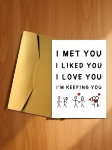 1/2pcs "I Love You, Love You, Cherish You" Anniversary And Love Celebration Greeting Cards - A - View 15