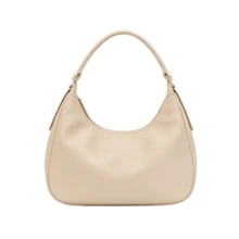 New Latte Underarm Baguette Bag For Women, Large Capacity Crossbody Shoulder Purse, Light Luxury Versatile Commuter Satchel For Dating - Khaki - View 1
