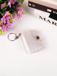 1Pc Mini 2-Inch Inset Photo Album With Keychain,ID Photo Graduation Card Storage Album,Portable Pocket Picture Holder For Photo Collecting,Gift - Multicolor - View 12