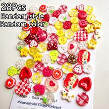 8/15/28/40/50/64/72/85Pcs Dopamine Color Palette Buttons, Cute Versatile Exquisite Decoration Buttons For DIY Coats, Dresses, Cardigans, Shirts - Multicolor - View 14