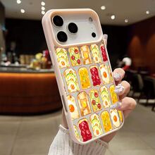 トースト 卵 アボカド トマト ジャム パター パターチョップ レトロ柄 フード柄17ケース,プレゼント用・自分用両方に大活躍,感あふれるキュートスマホケース防水・耐衝撃・耐傷性に優れたソフトケース。対応機種： 17 Pro Max、17 Pro、17、16 Pro Max、6 Pro、16 Plus、15、15 Pro Max、15 Pro、15 Plus、11、12、13、14 Pro Max、11 Pro、11 Pro Max、12 Pro、12 Pro Max、13 Pro、13 Pro Max、14 Plus - ピンク - チェックする 14