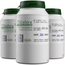 KIT 3 DILATEX OXYPUMP ORIGINAL ALANINA + ARGININA TOTAL 360 CÁPSULAS - POWER SUPPLEMENTS - 360 Unidades - Visão 1