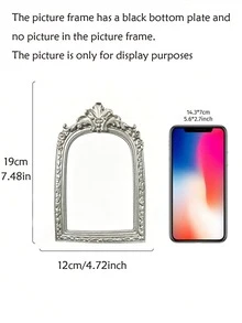 1pc Vintage Baroque Hollow Decorative Frame, Antique Gold Desktop Decor, French Style Vanity Decor, Luxury Home Decoration, Photography Prop - New Model - View 10