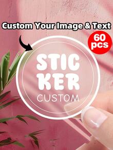 Custom Labels - Square Stickers, Customizable With Any Design, Image, Logo, Text, Waterproof, Customizable Thanksgiving Stickers, Colorful, Personalized, Suitable For Home, Office, Calendar, Holiday, Family, Small Business Stickers 1/12/36/60/90/120pcs - Multicolor - View 26