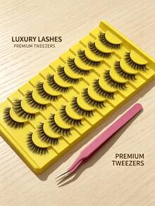 Thin Transparent Stem Strip False Eyelashes Natural Daily Single Piece - View 5
