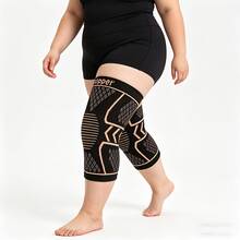 1 đôi đệm đầu gối nén đàn hồi size lớn, phù hợp cho người béo phì và người size lớn, đệm đầu gối sợi ion XL-6XL - Nhiều màu - Xem 10