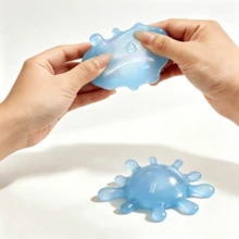 Water Splash Shaped TPR Squeeze Ball, Flexible Stretchable Sensory Toy For Stress And Anxiety Relief, Random Color - 彩色 - 查看 4