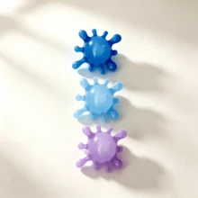 Water Splash Shaped TPR Squeeze Ball, Flexible Stretchable Sensory Toy For Stress And Anxiety Relief, Random Color - 彩色 - 查看 6