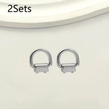 2/4/6/8/10Sets Gold/Silver/Gunmetal Black D-Ring Lobster Clasp, Suitable For Handbags And Crossbody Bags - Wallet Chain Accessories, No Tools Included, Wallet Making, DIY Wallet Making - Multicolor - View 28