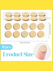 100/50/30/10Pcs Invisible Ear Lobe Support Patches For Earrings Supporting Droopy Heavy Large Stud, Earrings, Comfortable Earring Wearing - Easy To Use, Earring Back Stoppers ,Damage Protection, And Virtually Undetectable - Quantity - View 5