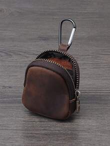 2026 New Luxury Vintage Genuine Leather Key & Coin Pouch, Full Grain Top Layer Cowhide, Unisex Multi-Function Card Holder Storage Bag - Multicolor - View 13