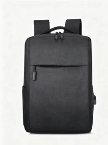 1pc/10pcs Minimalist Laptop Backpack Business Computer Bag Casual Travel Daily Use Student School Bag Lightweight Nylon Zipper Storage Design Suitable For Campus College Students Teenagers Men Women Back To School Season Essential Urban Casual Daily Commute - Multiple Styles - View 14