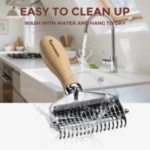 Professional Pet Grooming Dematting Tool Stainless Steel Undercoat Brush For Large Medium Dogs & Cats - View 5